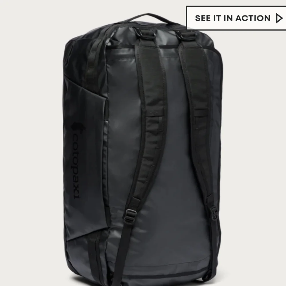 cotopaxi Black Duffel Bag